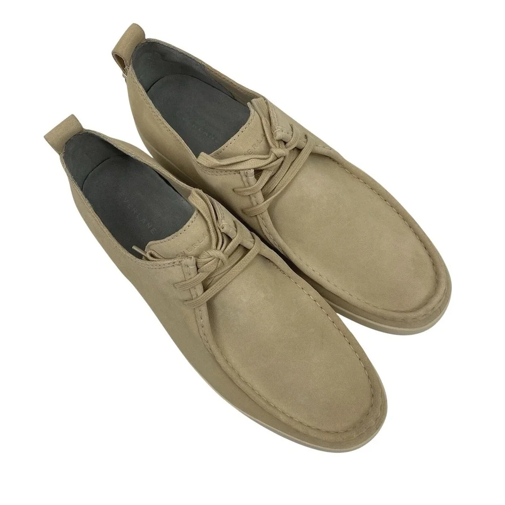 Everlane Desert Shoe Suede Desert Pebble Mens 11.5 Minimalist NIB Preppy Classic